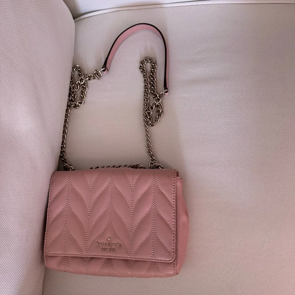 Kate Spade Emelyn Briar Lane Quilted Light Pink Bag - Picture 2 of 4